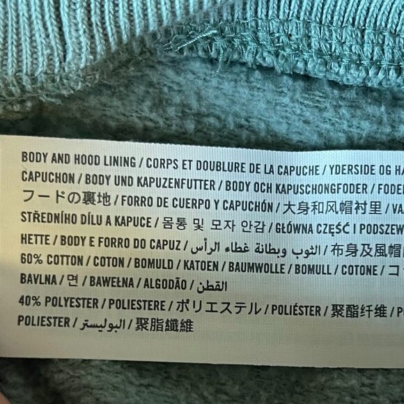 Hollister California Men’s Small Green Hoodie - Forest Sage Pullover - Picture 6 of 7